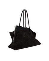 Black Suede Passeggiata Bag | PDP | Antonia