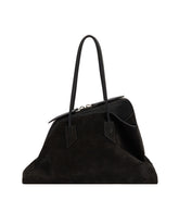 Black Suede Passeggiata Bag | PDP | Antonia