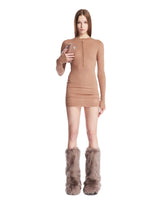 Beige Ribbed Dress - Women's dresses | PLP | Antonia