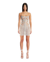 Beige Bustier-Effect Mini Dress | THE ATTICO | All | Antonia