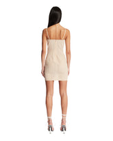 Beige Bustier-Effect Mini Dress | PDP | Antonia