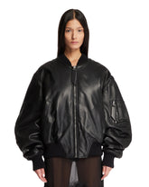 Black Leather Anja Bomber - Women's jackets | PLP | Antonia