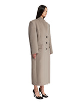 Gray Wool Long Coat | PDP | Antonia