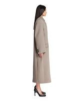 Gray Wool Long Coat | PDP | Antonia