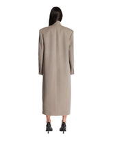 Gray Wool Long Coat | PDP | Antonia