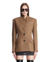 Brown Single-Breasted Blazer - Women's jackets | PLP | Antonia