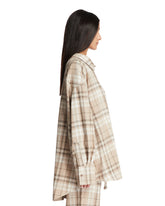 Beige Eliza Checkered Shirt | PDP | Antonia