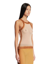 Beige Semi-Sheer Top | PDP | Antonia