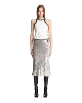 Silver Combined Midi Dress - Women's clothing | PLP | Antonia