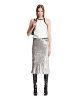 Silver Combined Midi Dress - Women's clothing | PLP | Antonia