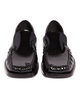 Black Patent Leather Loafers | PDP | Antonia