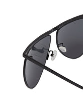 Black Linda Farrow Aviator Sunglasses | PDP | Antonia