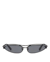 Black Linda Farrow Sunglasses - the attico women | PLP | Antonia