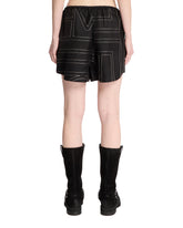 Black Monogram Shorts | PDP | Antonia