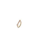 18kt Yellow Gold Signet Ring with Diamond | PDP | Antonia