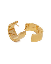 18kt Gold-Plated Brass Hoop Earrings | PDP | Antonia