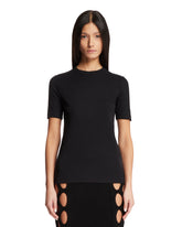 Black Cotton T-Shirt - Women's clothing | PLP | Antonia