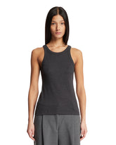 Gray Cotton Top - Women's tops | PLP | Antonia