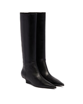 Black Leather Knee-High Boots | TOTEME | All | Antonia