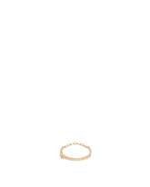 Yellow Gold Chain Ring with Diamond | PDP | Antonia