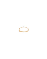 Yellow Gold Chain Ring with Diamond | PDP | Antonia