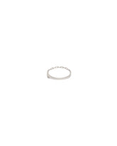 White Gold Chain Ring with Diamond | PDP | Antonia