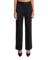 Black Pants with Satin Waist - TOTEME | PLP | Antonia