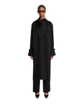 Black Viscose Trench Dress - Women's jackets | PLP | Antonia