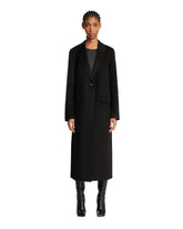 Black Wool Long Coat - TOTEME | PLP | Antonia