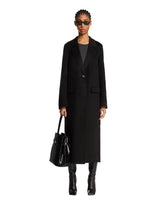 Black Wool Long Coat - TOTEME | PLP | Antonia