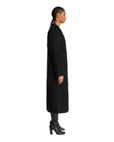 Black Wool Long Coat | PDP | Antonia