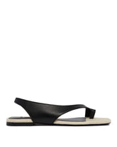 Black Leather Thong Sandals - WELCOME PROMO (auto excl.) | PLP | Antonia