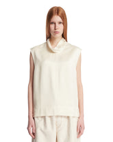 Beige Convertible Collar Blouse - TOTEME | PLP | Antonia