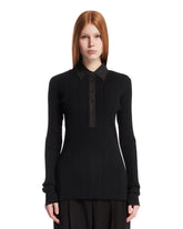 Black Pleated Polo - new arrivals women's clothing | PLP | Antonia