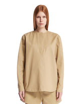 Beige Crew Neck Blouse - new arrivals women's clothing | PLP | Antonia