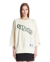 Undercover x Champion White Chaos Cotton Sweatshirt - UNDERCOVER | PLP | Antonia