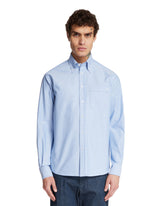 Blue VLogo Cotton Shirt - New arrivals men's clothing | PLP | Antonia