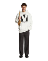 White Chez Valentino Cotton Sweatshirt - Men's sweatshirts | PLP | Antonia