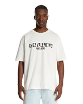 White Chez Valentino T-Shirt | PDP | Antonia