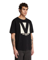 Black Chez Valentino T-Shirt | PDP | Antonia