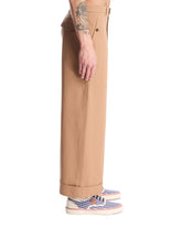 Beige Cotton Trousers | PDP | Antonia