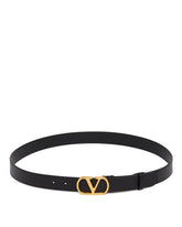 Black VLogo Leather Belt - Men's accessories | PLP | Antonia