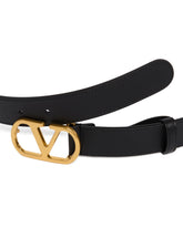 Black VLogo Leather Belt - Men's accessories | PLP | Antonia