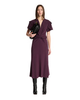 Abito Midi Viola In Lana - VICTORIA BECKHAM DONNA | PLP | Antonia