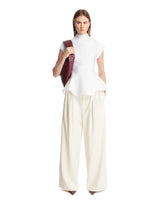 White Low-Waist Pants | PDP | Antonia