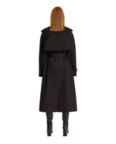 Black Double-Breasted Trench Coat | PDP | Antonia