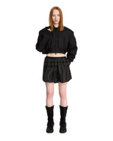 Black Cropped Bomber Jacket | PDP | Antonia