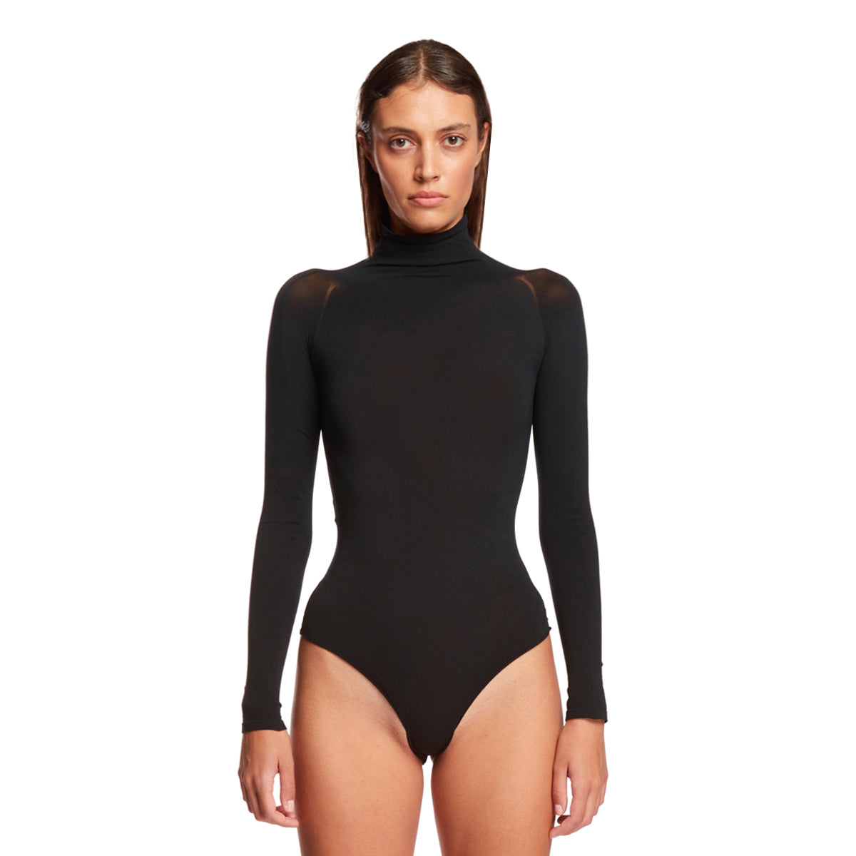 Turtleneck bodysuit in black - Alaia