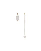 Golden Asymmetrical Earrings - MAGDA BUTRYM DONNA | PLP | dAgency