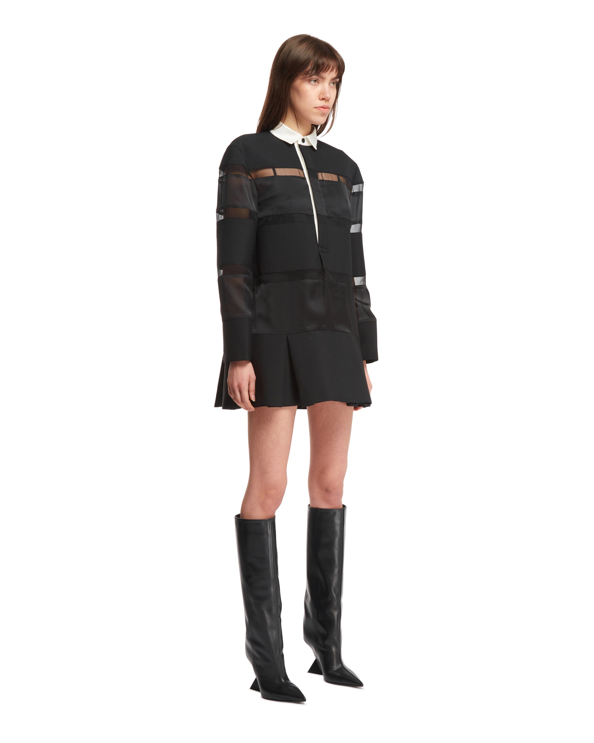 Bonding Rugby Shirt Dress | SACAI - Antonia